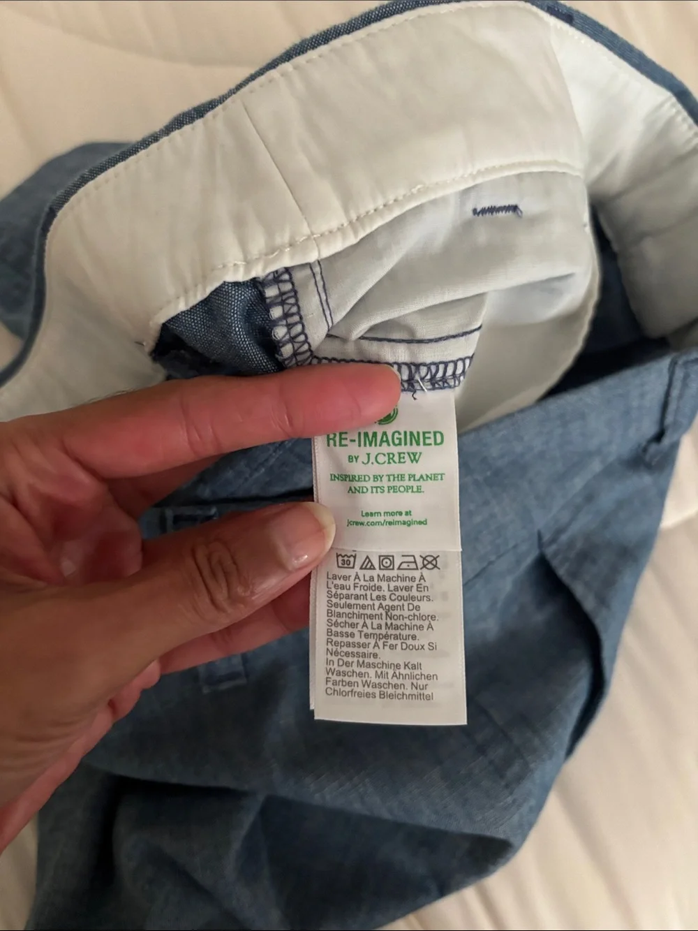 J. Crew Chambray Blue Tailored Shorts
